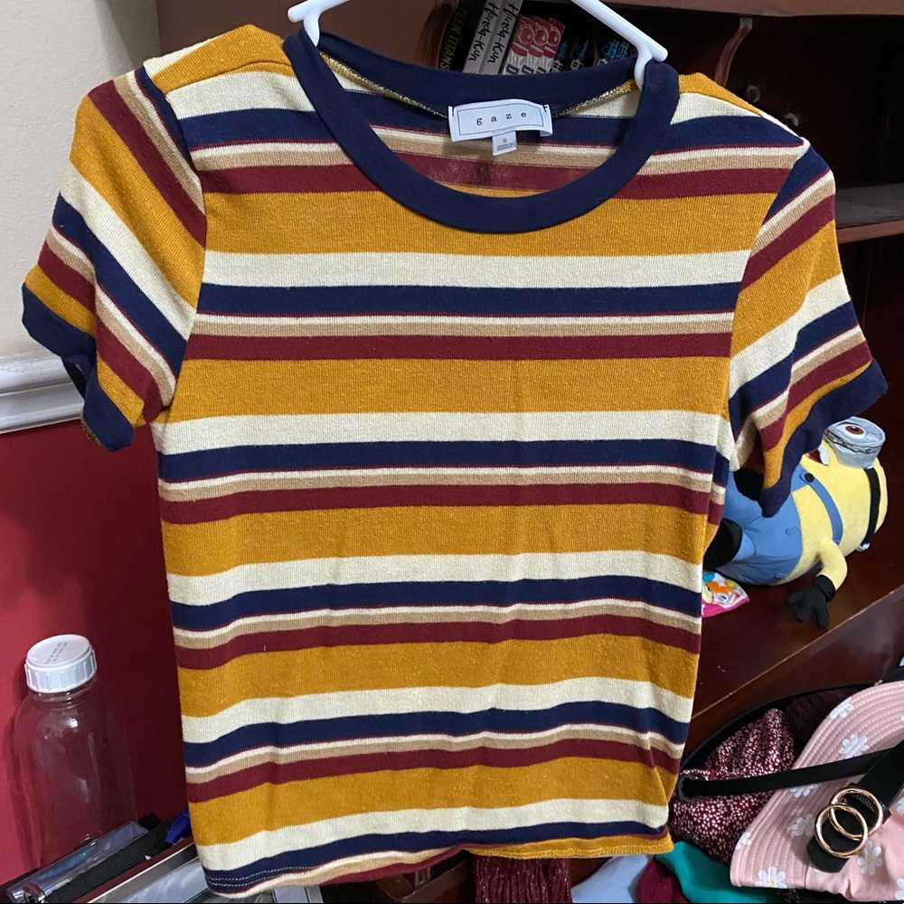 Gaze Wide Striped Shirt